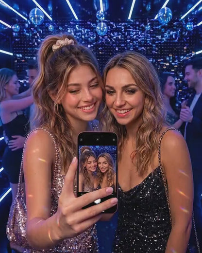 Mini pantalla selfie con cámara trasera